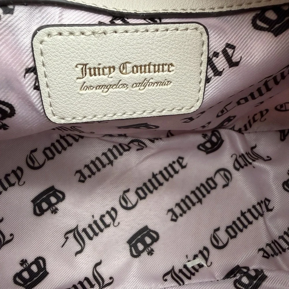 Juicy Couture Dreamy Shoulder Bag & Matching Zip Card Case Sage Green Velour NWT